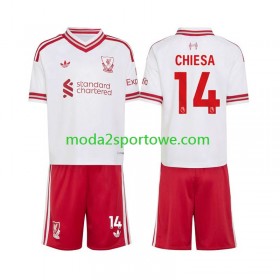 Koszulka Liverpool Federico Chiesa 14 Dziecięcy Wyjazdowe Stroje Piłkarskie 2026/27 Krótki Rękaw